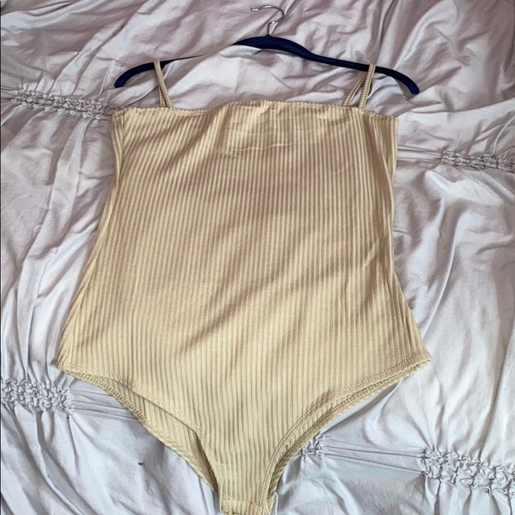 Cute Tan Tank Top Bodysuit - Picture 1 of 3